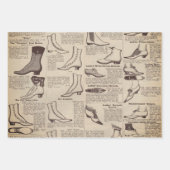 Feuille De Papier Cadeau Catalogue de chaussures pour dames vintage - 1900s (Devant 3)