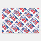 Feuille De Papier Cadeau Catégorie de 2025 Diplôme supérieur (Devant)