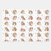 Feuille De Papier Cadeau Cavalier King Charles Spaniel  (Devant)