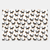 Feuille De Papier Cadeau Cavalier King Charles Spaniel Chien (Devant 3)