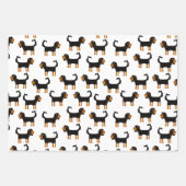Feuille De Papier Cadeau Cavalier King Charles Spaniel Chien (Devant 2)