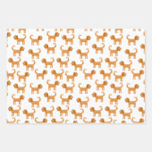 Feuille De Papier Cadeau Cavalier King Charles Spaniel Chien (Devant 3)