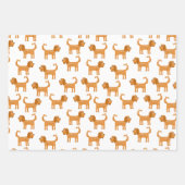 Feuille De Papier Cadeau Cavalier King Charles Spaniel Chien (Devant 2)