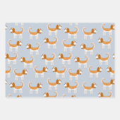 Feuille De Papier Cadeau Cavalier King Charles Spaniel Chien (Devant)