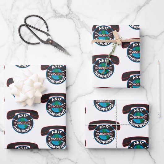 Feuille De Papier Cadeau CBC Telle qu'elle se produit (Recto)