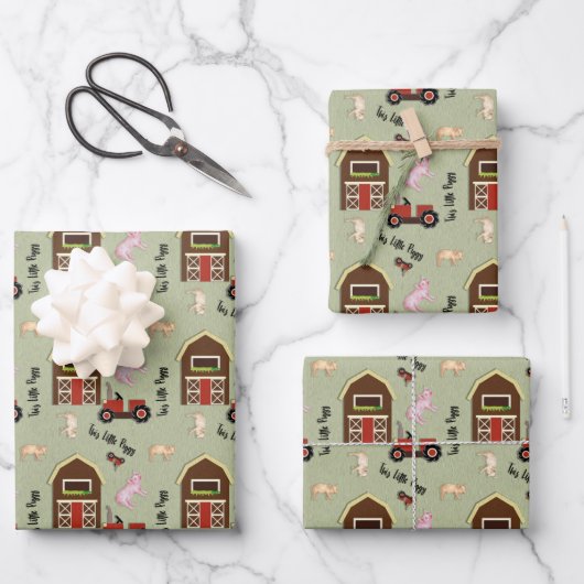 Feuille De Papier Cadeau Ce Petit Piggy (Recto)