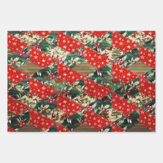 Feuille De Papier Cadeau Ceinture de Noël (Devant 3)