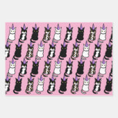 Feuille De Papier Cadeau Celebration Cat Wrapping Paper (Devant 3)