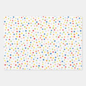 Feuille De Papier Cadeau Célébration de confettis (Devant 3)