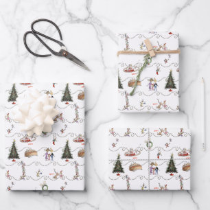 Feuille De Papier Cadeau Célébration de la guirlande de Noël de Whoville