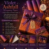 Feuille De Papier Cadeau Cendre Violette