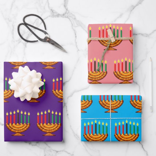 Feuille De Papier Cadeau Céphalée de Kwanzaa (Recto)