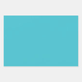 Feuille De Papier Cadeau Cercles Mandala Turquoise et rose (Devant 3)