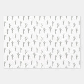 Feuille De Papier Cadeau Cerf, pin et plaid Cabine (Devant)