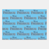 Feuille De Papier Cadeau C'est un Baby shower de baleines d'aquarelle Princ (Devant 3)