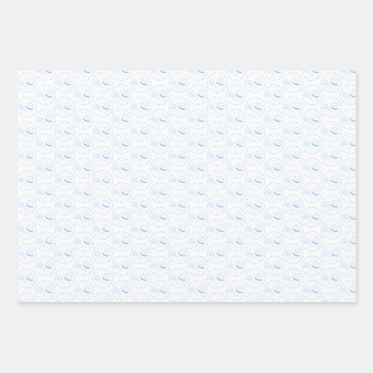 Feuille De Papier Cadeau C'est un garçon ! faire-part (Devant 3)