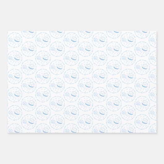 Feuille De Papier Cadeau C'est un garçon ! faire-part (Devant)