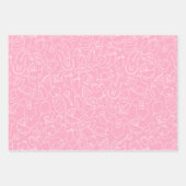 Feuille De Papier Cadeau C'est un mignon Baby shower rose (Devant 3)