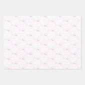 Feuille De Papier Cadeau C'est une fille ! annonce (Devant)