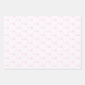 Feuille De Papier Cadeau C'est une fille ! faire-part (Devant 2)