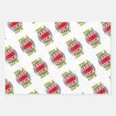 Feuille De Papier Cadeau 'C'est une vie de rock dur' - Style A (Devant)