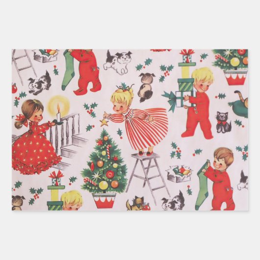 Feuille De Papier Cadeau 'C'était la nuit avant Noël (Devant 2)