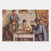 Feuille De Papier Cadeau Cezanne - Les joueurs de cartes, 1892 (Devant)