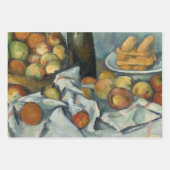 Feuille De Papier Cadeau Cezanne Panier Pommes Impressionnisme Art (Devant 3)