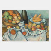 Feuille De Papier Cadeau Cezanne Panier Pommes Impressionnisme Art (Devant)
