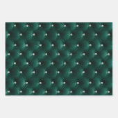 Feuille De Papier Cadeau Chaleureux Sage Vert Feminine Faux Velvet (Devant 2)