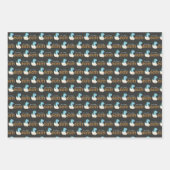 Feuille De Papier Cadeau Chalkboard Dinosaur Boy Baby shower (Devant)