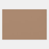 Feuille De Papier Cadeau Chamoisée de cerf clair bois tons Brown 3 tons (Devant 3)