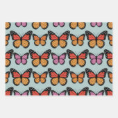 Feuille De Papier Cadeau Champ de Papillons (Devant 3)