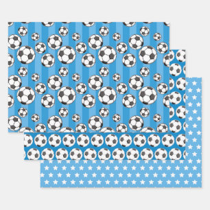 Feuille De Papier Cadeau Champ de soccer