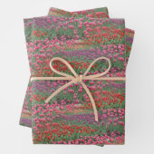 Feuille De Papier Cadeau Champ De Tulipes (En situation)