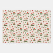 Feuille De Papier Cadeau Champignons de vacances (Devant 3)