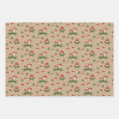 Feuille De Papier Cadeau Champignons de vacances (Devant)