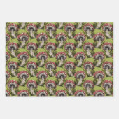 Feuille De Papier Cadeau Champignons et cristaux (Devant 3)