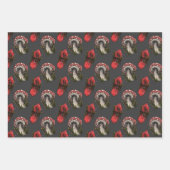 Feuille De Papier Cadeau Champignons et cristaux (Devant 2)