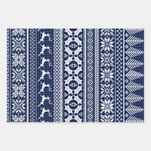 Feuille De Papier Cadeau Chandail de Fair Isle Knit