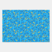 Feuille De Papier Cadeau Chanukah Streamers Hanoukka Dreidels Bannières (Devant 2)