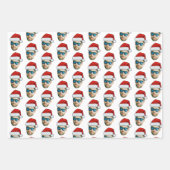 Feuille De Papier Cadeau Chapeau de Père Noël (Devant 2)