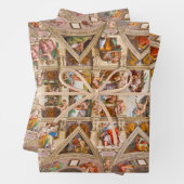 Feuille De Papier Cadeau Chapelle Sixtine Plafond par Michel-Ange (En situation)