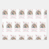 Feuille De Papier Cadeau Chapitre Un 1er Livre Thème Fille Premier Annivers (Devant 2)