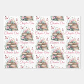 Feuille De Papier Cadeau Chapitre Un 1er Livre Thème Fille Premier Annivers (Devant)