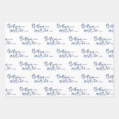 Feuille De Papier Cadeau Charcoal Plaid & Christmas Wishes Script (Devant)