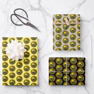 Feuille De Papier Cadeau Chardonneret d'Amérique - Photographie originale