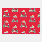 Feuille De Papier Cadeau Chariot de golf fer pour golfeur (Devant 2)