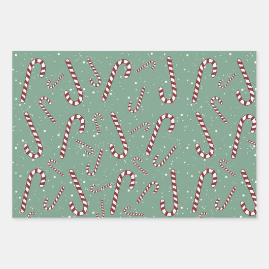 Feuille De Papier Cadeau Charmant motif moderne plaid vert l rouge Noël (Devant 2)