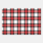 Feuille De Papier Cadeau Charme d'une ferme moderne Plaid classique de Noël (Devant 3)
